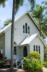 historic chapel and entrance in port douglas
