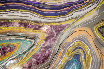 epoxy resin agate geode abstract art and original resin painting or functional art 