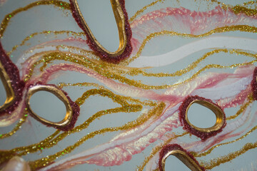 resin geode abstract art and functional art