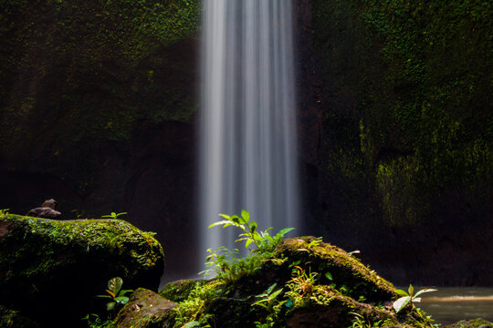 Beautiful view of hidden waterfall © giri