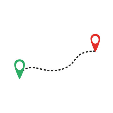 recommend clip art: Route icon. Map. Navigator vector graphics