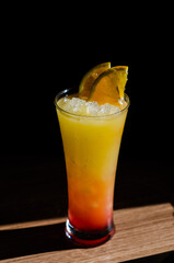 orange and red tequila sunrise cocktail