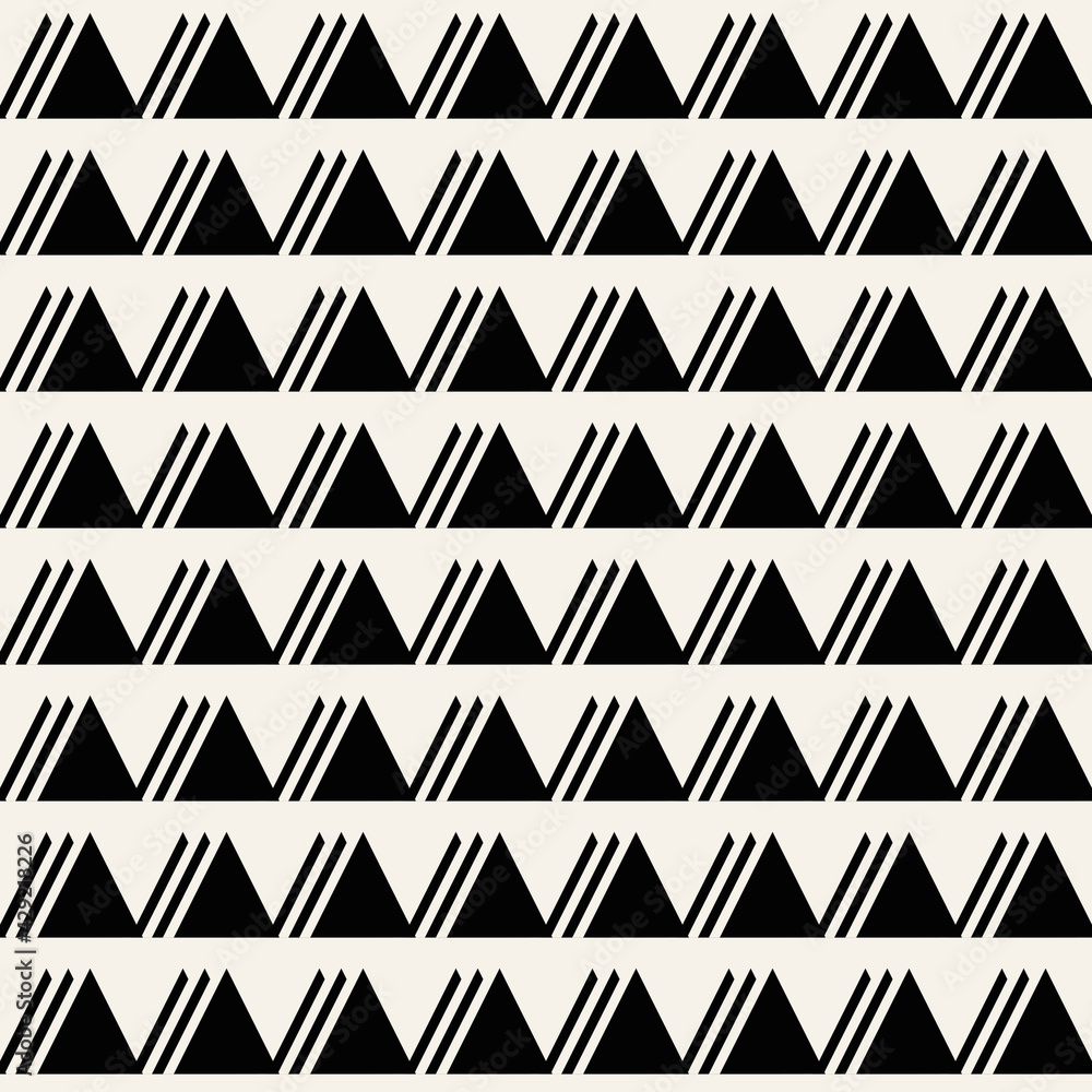 Poster triple black triangles. vector same abstract triangeles.