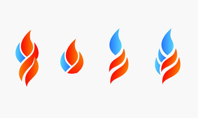 fire asset vector for symbol or icon