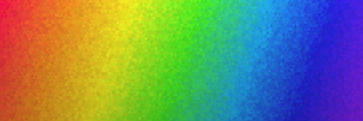 Low Poly Polygon Hintergrund Muster in Regenbogen Farben