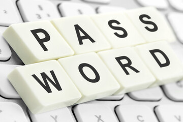 Password label and PC keyboard