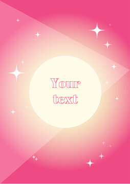 Geometric Pink Layout With Your Text