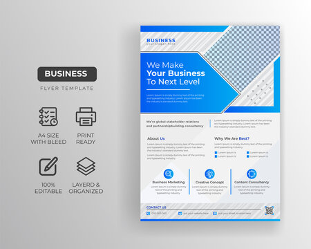 Modern Creative Corporate & Business Flyer Brochure Template Design, abstract Blue Gradient business flyer, vector template design. Brochure design, cover, annual report, poster, flyer