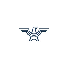 Eagle creative logo design vector template