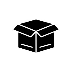 Open box line icon. Editable stroke. Design template vector