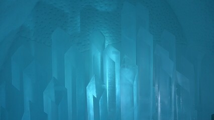 Color photo of some ice spikes