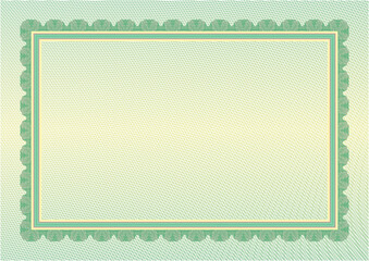 Certificate diploma template. Light colored vector stock background texture. Changable outline and background colors. For schools, online cources, web design and achievments. Light colored theme.