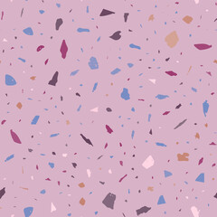 Terrazzo seamless pattern. Pastel classic flooring