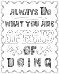 Growth Mindset Coloring Page In White Background