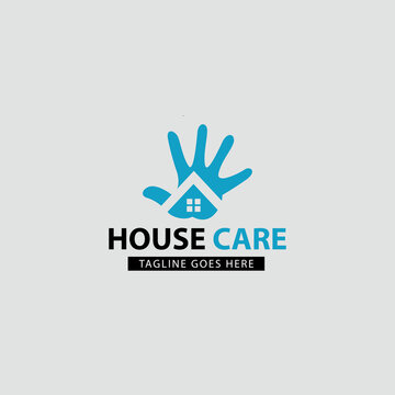 House care logo design template, Vector illustration