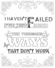 Growth Mindset Coloring Page In White Background