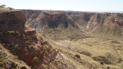 Cape Range National Park dry landscapes and cave exploration in Western Australia.