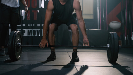Athlete Sportman Workout Weight Training Exercise in Fitness Gym Healthy Lifestyle bodybuilding,...
