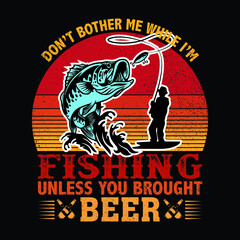 Fishing T-shirt Design