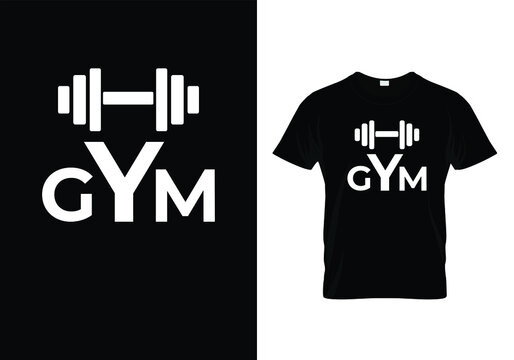 gym minimal new simple t-shirt design