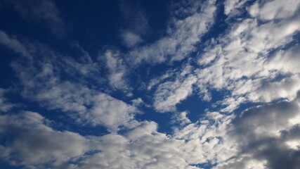 Obraz premium Altocumulus clouds sky images are used for background images.