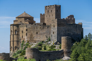 Fototapeta na wymiar Medieval Castle of Loarre Closeup View, Spain
