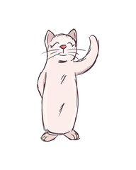 Cute cat cartoon