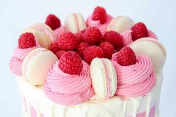 beautiful cake decorated for celebration or birthday