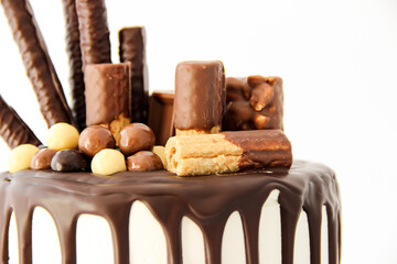 beautiful cake decorated for celebration or birthday