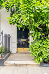 June 2020. London. Door in Marylebone, London England UK Europe