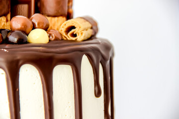 beautiful cake decorated for celebration or birthday