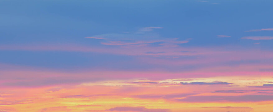 abstract colorful pastel tone of sunset sky background with shining light for design concept © chinnarach