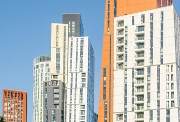 Fototapeta premium July 2020. London. Tall buildings, VauxhallLondon England United Kingdom
