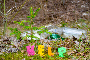 Save the wildlife from garbage and polyethylene