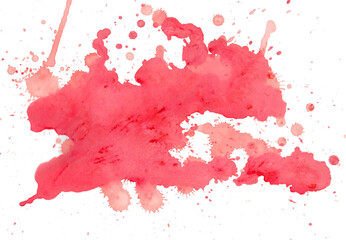Abstract beautiful Red Colorful watercolor painting background, Colorful brush background.