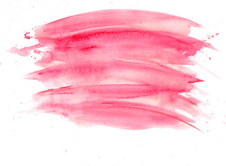 Abstract beautiful Red Colorful watercolor painting background, Colorful brush background.