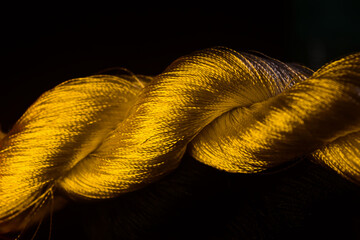 yellow rope knot