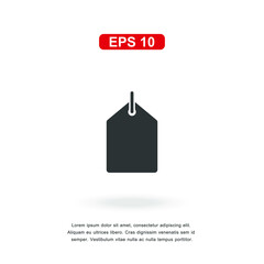 web icon Price tag sign isolated on white background. Simple vector illustration.
