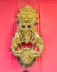 July 2020. London. Door knocker, Hammersmith London England United Kingdom