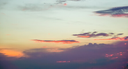 Beautiful of sunset the sky for sky background              