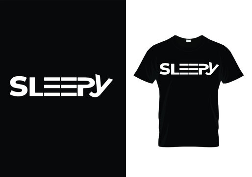 sleepy minimal new simple t-shirt design