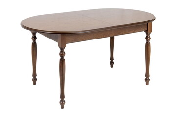 wooden brown table furniture isolated