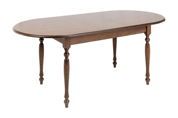 wooden brown table furniture isolated