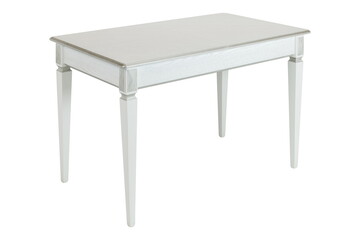 wooden white table furniture insulated