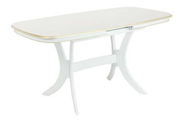 wooden white table furniture insulated