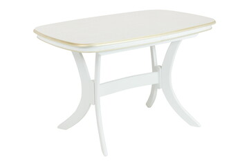 wooden white table furniture insulated