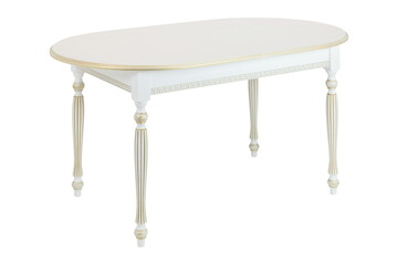 wooden white table furniture insulated