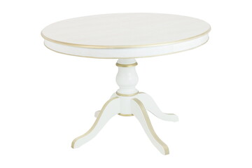 wooden white table furniture insulated