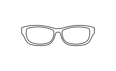 Fototapeta premium Glasses Icon for Graphic Design Projects. Vector Illustration.