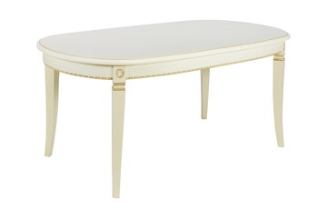 wooden white table furniture insulated